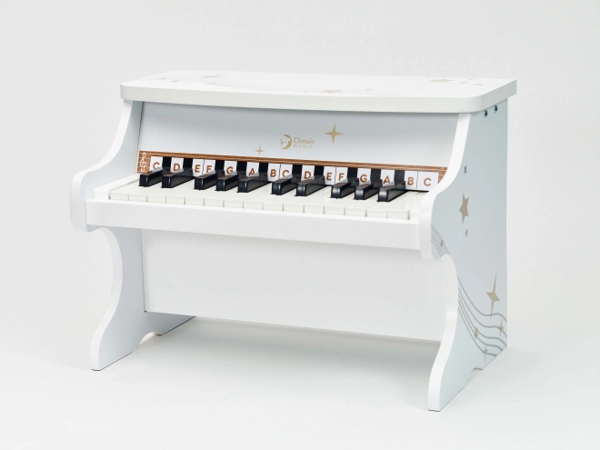 Klassisches Holzklavier für Kinder mit Lernbuch