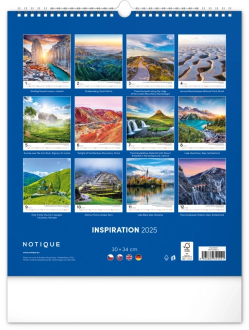 Notique Wandkalender Inspiration 2025