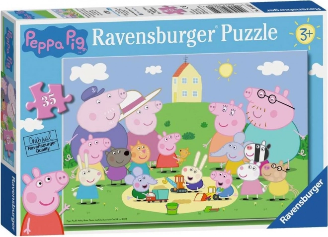 Ravensburger Peppa Pig Picknick Puzzle für Kinder 35 Teile