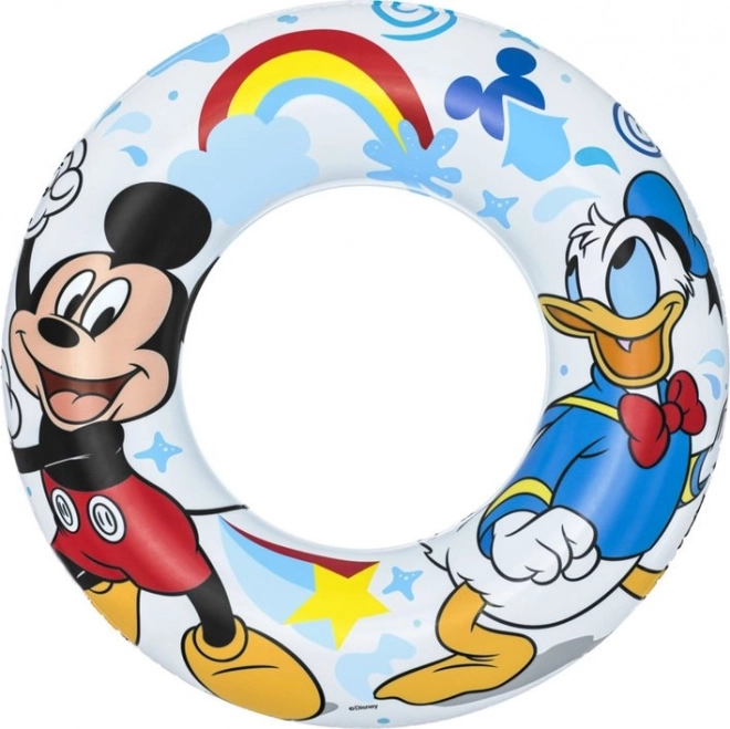 Aufblasbarer Schwimmring Mickey Mouse und Donald Duck 56 cm