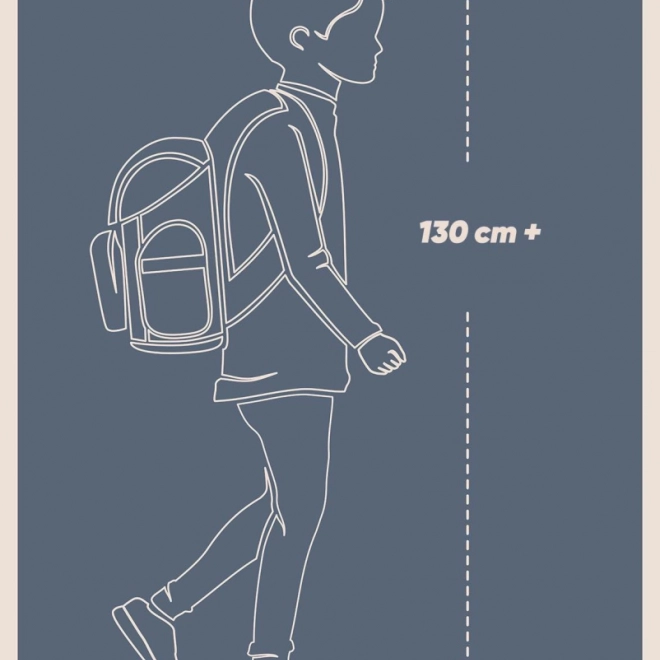 Schulset BAAGL Skate Max grau: Rucksack, Etui und Beutel