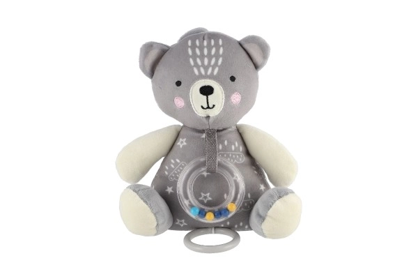 Spieluhr Teddybär Grau 18 cm