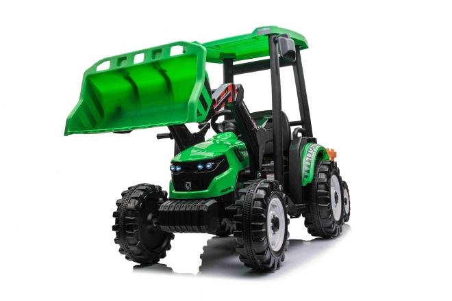 MEGA Traktor D68 mit Anhänger grün
