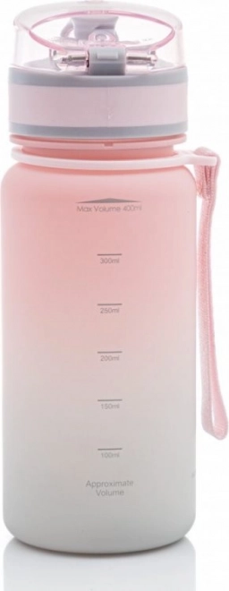 Astra Wasserflasche Aqua Pure 400 ml Rosa-Grau