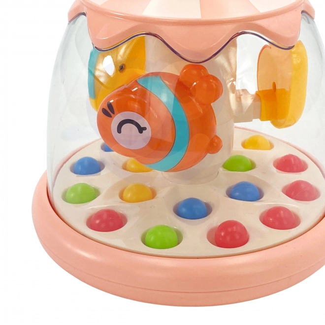 Woopie bunter Kreisel mit Tieren und Kugeln