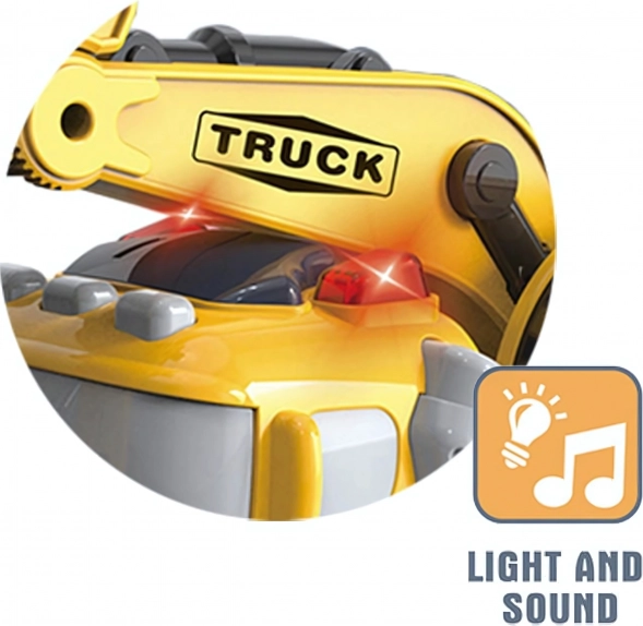 Aushubmaschine City Truck mit Licht- und Geräuscheffekten