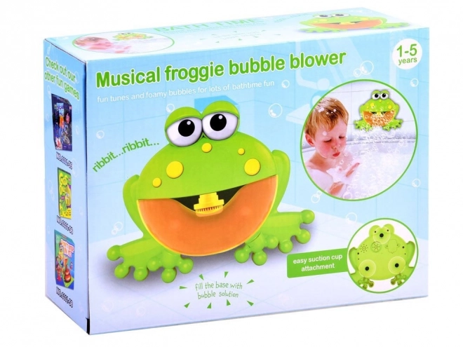 Musikalischer Seifenblasen-Frosch für die Badewanne