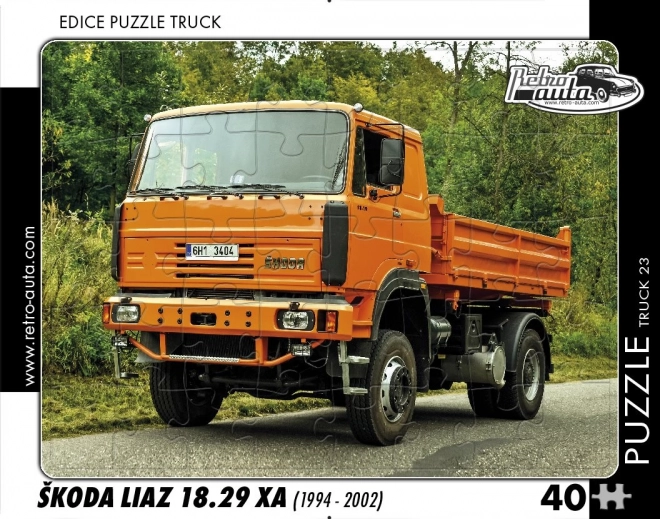 Retro-Auto Puzzle TRUCK ŠKODA Liaz