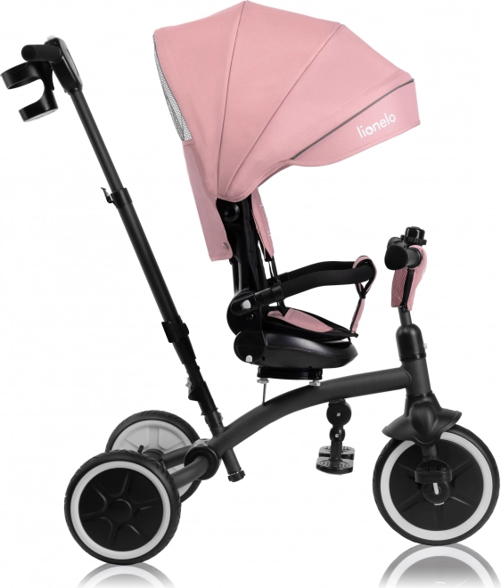 Lionelo Tris Plus 2-in-1 Dreirad in Pink Rose