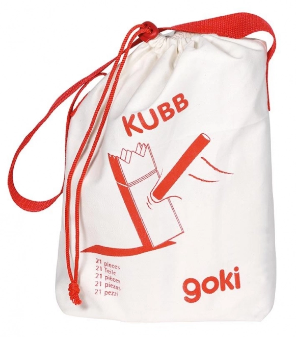 Vikingerspiel Kubb von Goki für Kinder