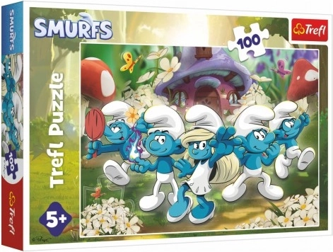 Puzzle Lernen Sie die Schlümpfe kennen 100 Teile