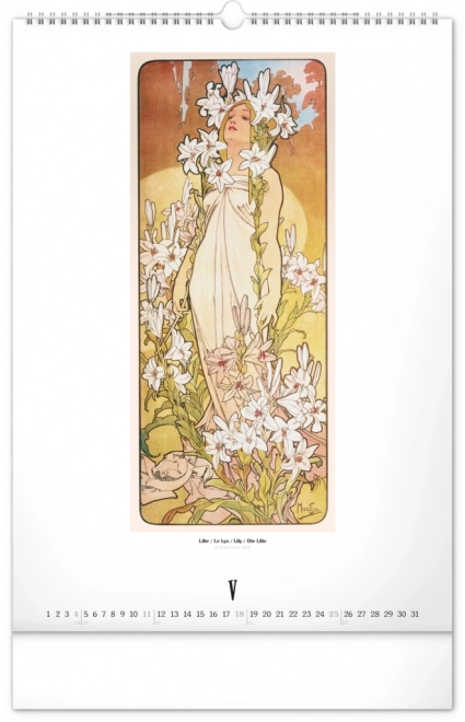 Wandkalender Alfons Mucha 2025