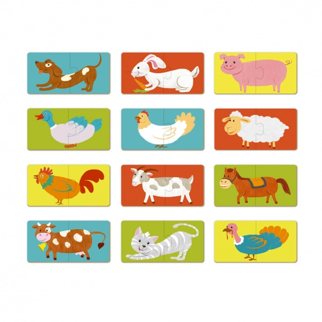 Puzzle Duo Tiere -12x 2 Teile
