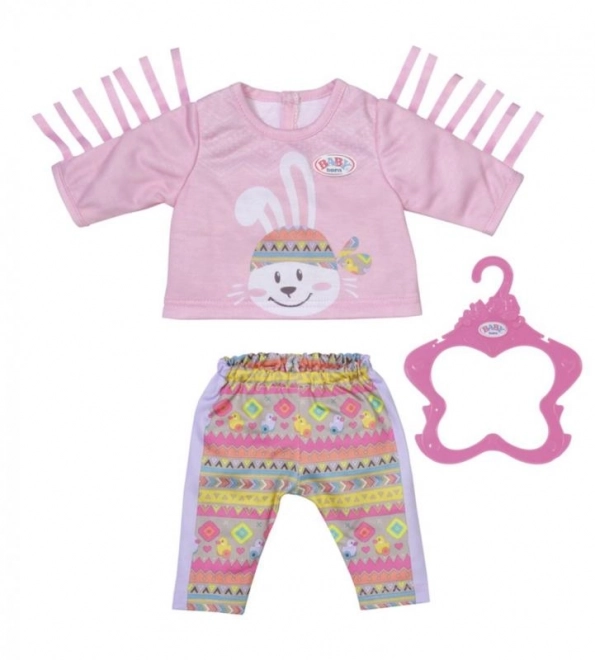 Modischer Hasenpullover Outfit für BABY born 43 cm