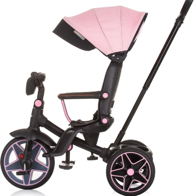 Dreirad mit Verdeck und Musikbox Chipolino Derby 2v1 Flamingo