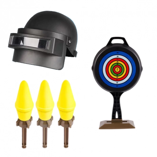 Militärset mit Bazooka RPG und Schutzhelm