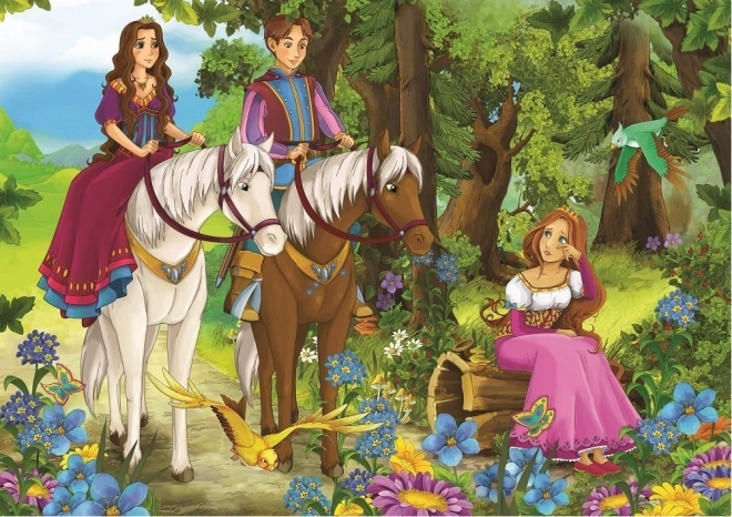 Puzzle Prinzessin Traum 2x100 Teile