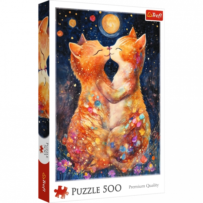 Puzzle 500 Teile – Kuss im Mondschein Trefl
