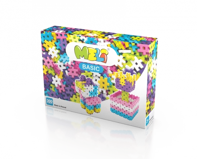 Meli Basic Waffel Bausteine Pink 300 Teile