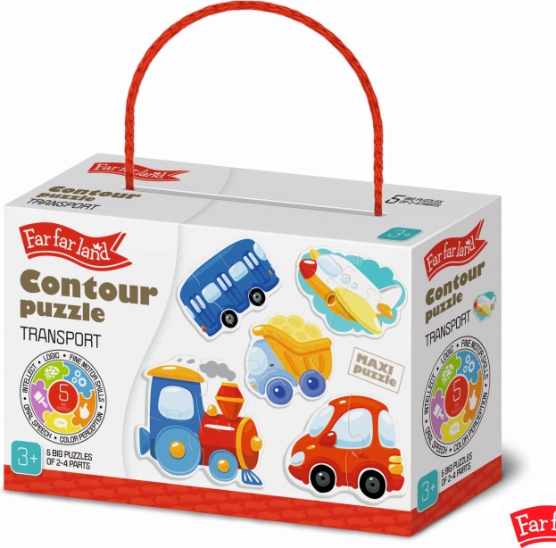 Puzzle Transport Far Far Land für Kinder
