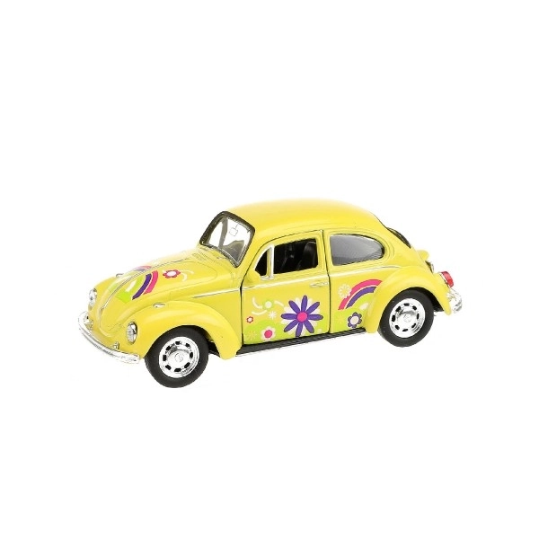 Volkswagen Käfer Spielzeugauto mit Rückzug, 12 cm, 4 Farben