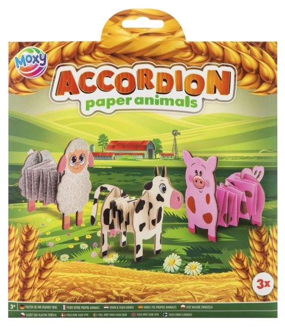 Faltbare Akkordeon-Papier-Tiere Moxy