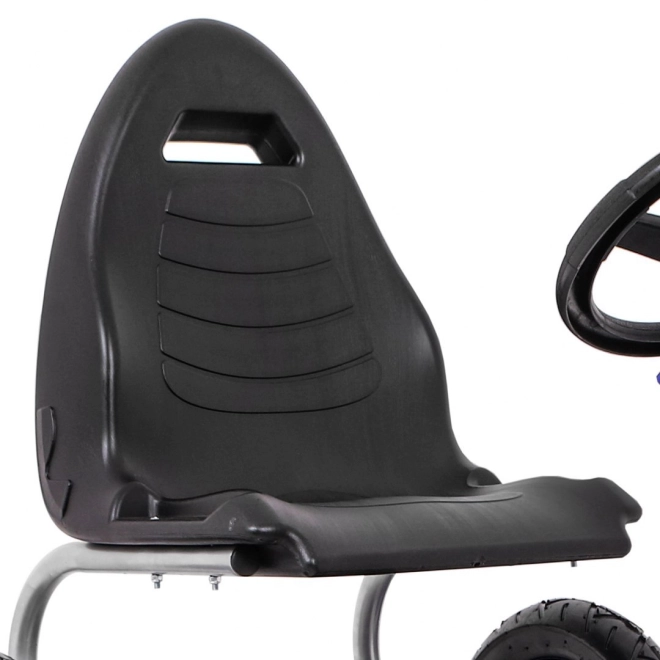 Gokart Full Ahead AIR mit Pedalen für Kinder ab 3 Jahren Blau + Sitzverstellung + Aufblasbare Räder + Handbremse