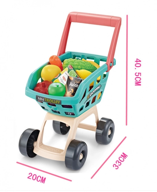 Supermarkt Spielset mit Einkaufswagen und Kasse von Woopie