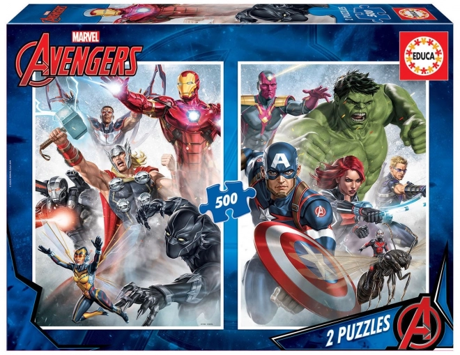 Educa Puzzle Avengers 2x500 Teile