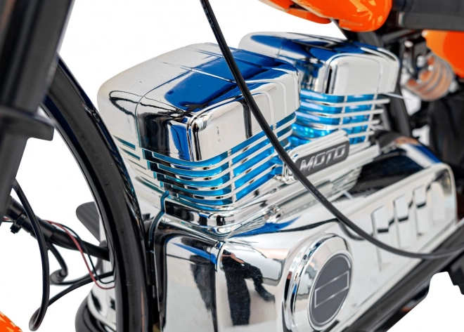 Motorrad Chopper Warrior Orange