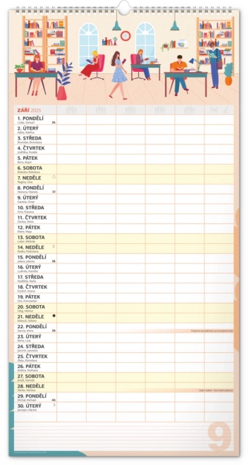 Notique Wandkalender Familienplaner XXL 2025