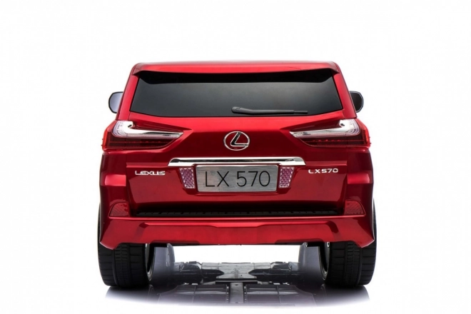 Lexus LX570 Lackiertes Auto für 2 Kinder Rot + Fernbedienung + EVA Räder + MP3 LED Radio
