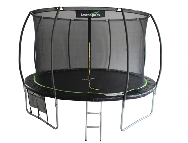 Gartentrampolin LEAN Sport 426 cm Schwarz-Grün