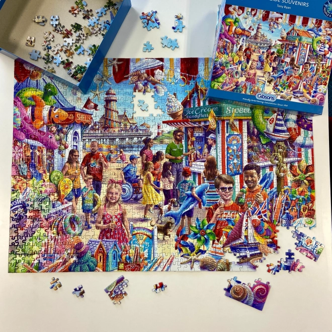 Gibsons Puzzle Strand Souvenirs 1000 Teile