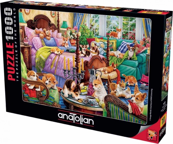 Anatolian Puzzle Hunde im Bett 1000 Teile