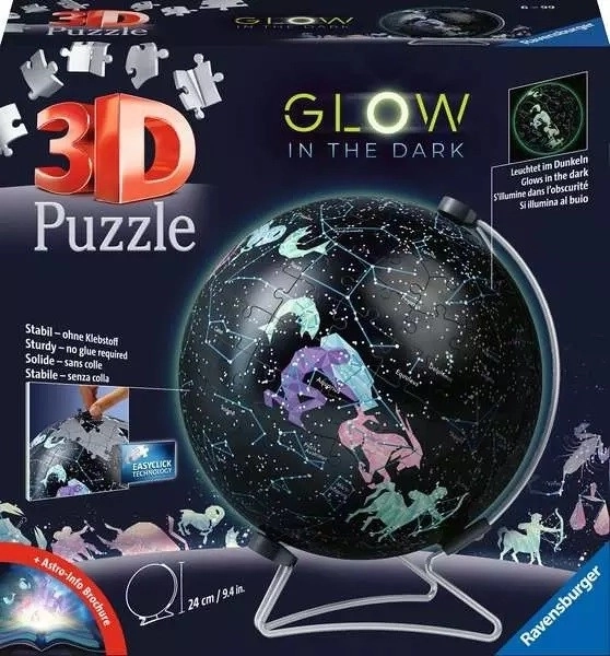 Leuchtender Sterne-Puzzle-Ball Globus