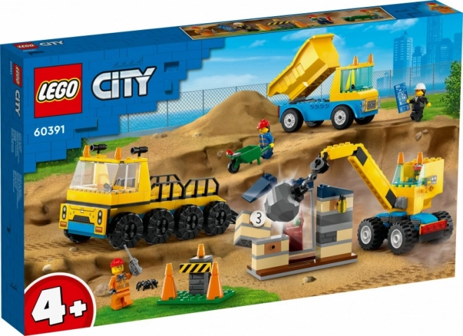 Lego Stadt Abrisskran und LKW-Set