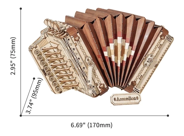 RoboTime 3D-Puzzle Holz Zieh-Harmonika