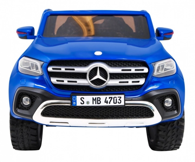 Mercedes Benz Klasse X für Kinder Blaue Farbe + Fernbedienung + 4x4 + MP4 + Gepäckträger + EVA