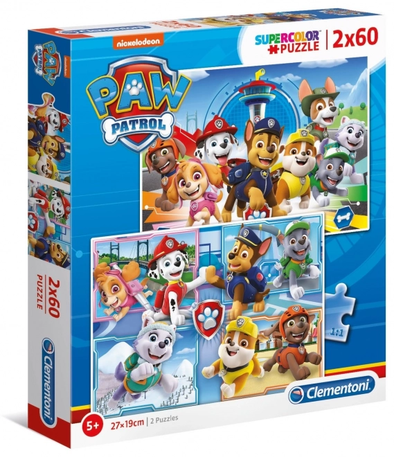 Clementoni Puzzle 2x60 Teile PAW Patrol