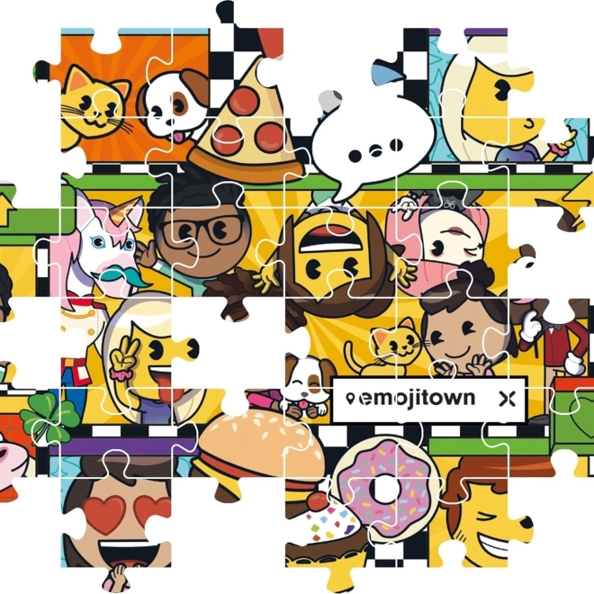 Verspieltes Motiv voller Emojis