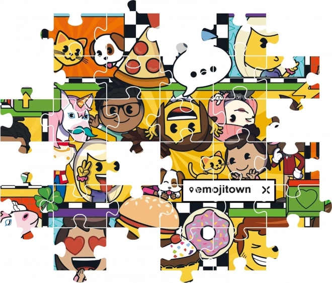 Puzzle 180 Teile - Emoji Stadt