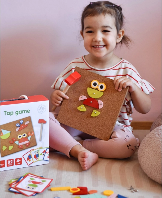 Woopie Green Holzspielzeug zum Hämmern mit Hammer
