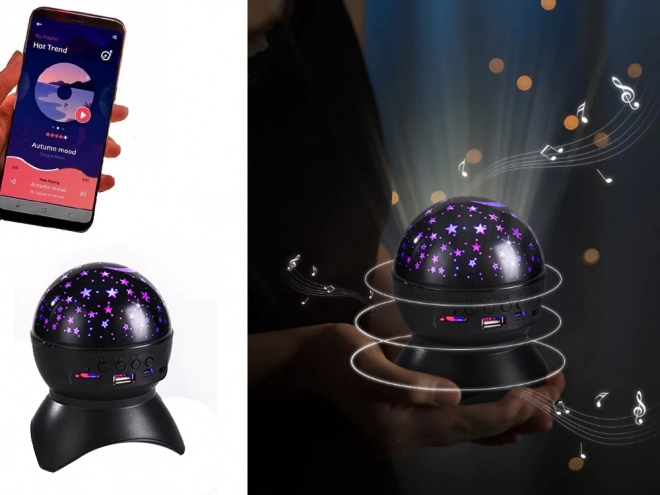 Sternenprojektor Nachtlicht mit Bluetooth Lautsprecher