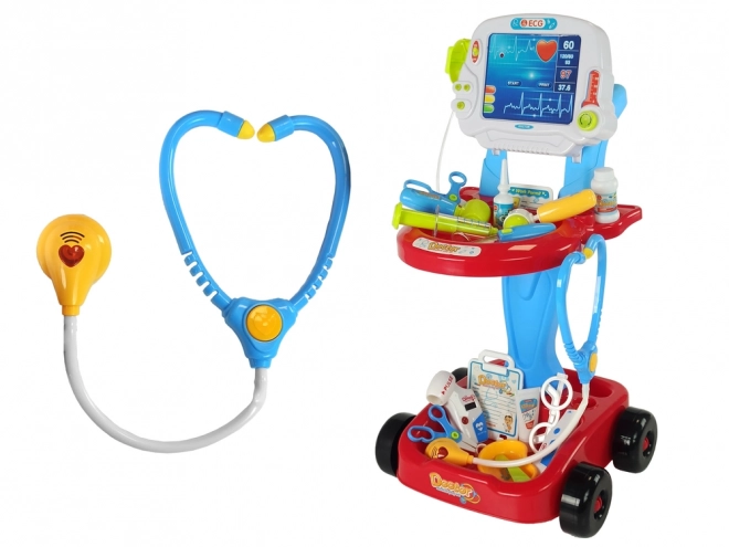 Arztkoffer Spielset mit EKG-Wagen