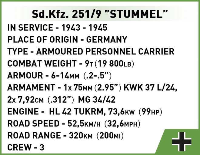 Sd.Kfz. 251/9 Stummel Bausatz