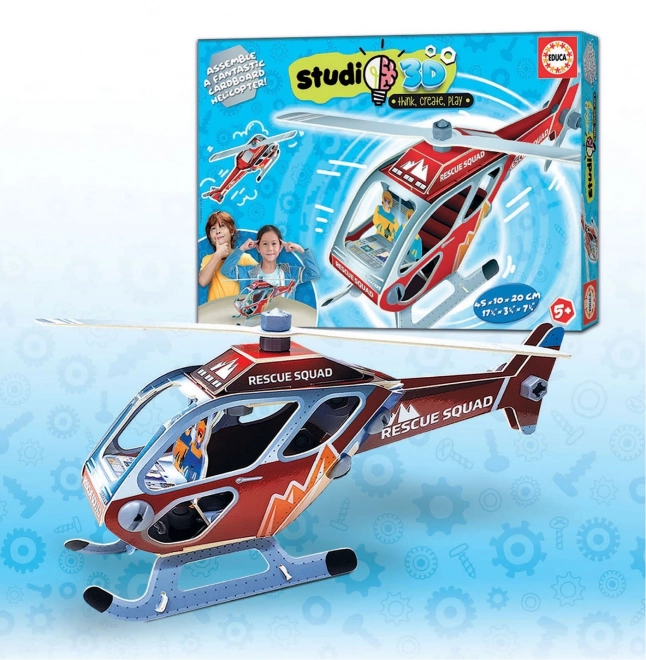 Educa Studio 3D Modell Rettungshubschrauber