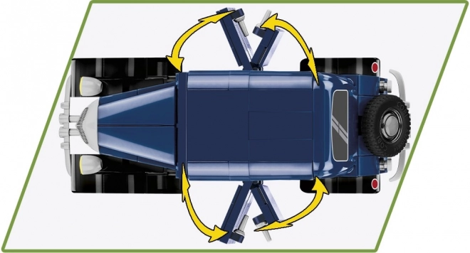 Citroën Traction 7A Modellauto Bausatz