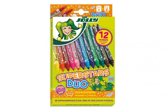 Superstars Duo Doppelseitige Filzstifte 12er Set