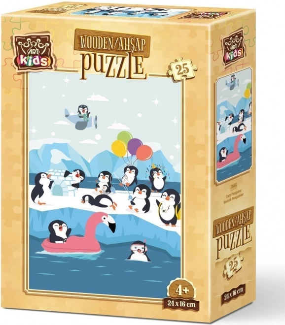 Holzpuzzle Niedliche Pinguine 25 Teile